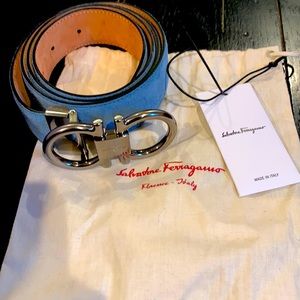 Salvatore Ferragamo Suede Belt